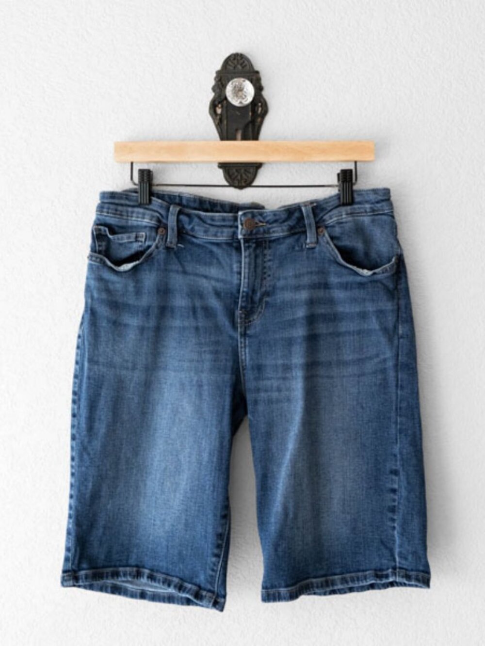Lucky Brand The Bermuda Denim Shorts Womens 12 31 Blue Stretch Jorts